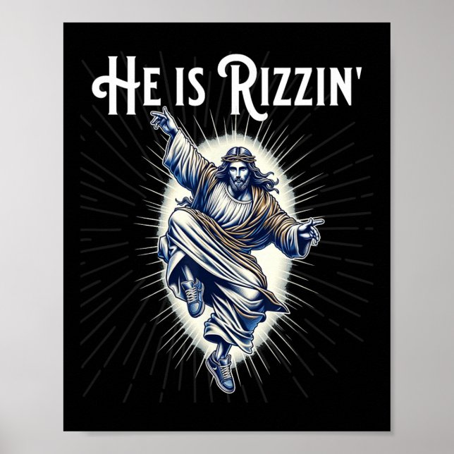 Affiche Break Dancing Break Il Est Rizzin Jésus Dansant (Devant)