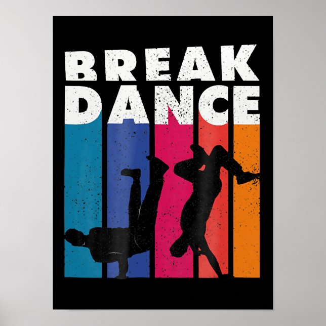 Affiche Breakdance - Breakdance 90s Hip hop Hiphop (Devant)