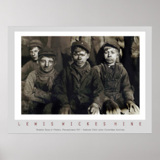 Affiche Breaker Boys par Lewis Wickes Hine