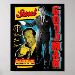 Affiche Breaking Bad Saul Goodman Collage Publicitaire Col