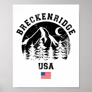 Affiche Breckenridge Colorado Station de ski alpin Ame