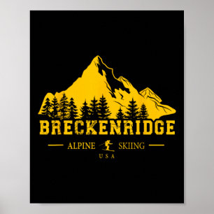 Affiche Breckenridge Colorado Usa Station de ski alpin