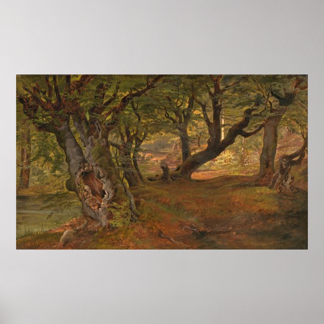 Affiche Bregentved Forest - Frederik Sødring Fine Art (Devant)