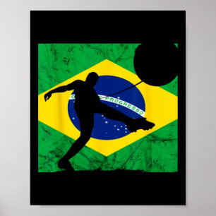 Affiche Brésil Brésilien Brésil Football Racines brésilien