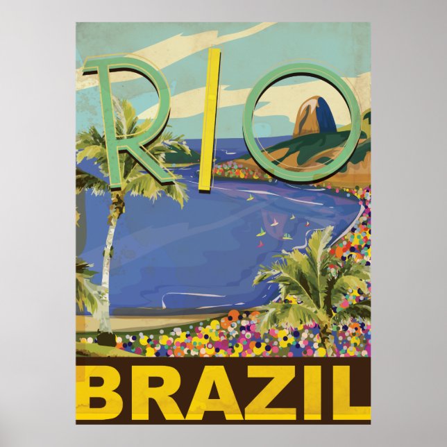 Affiche Brésil - Rio de Janeiro (Devant)