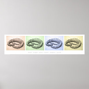 Affiche Bretzels colorés