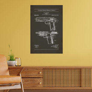 Affiche Brevet américain - Browning M1911