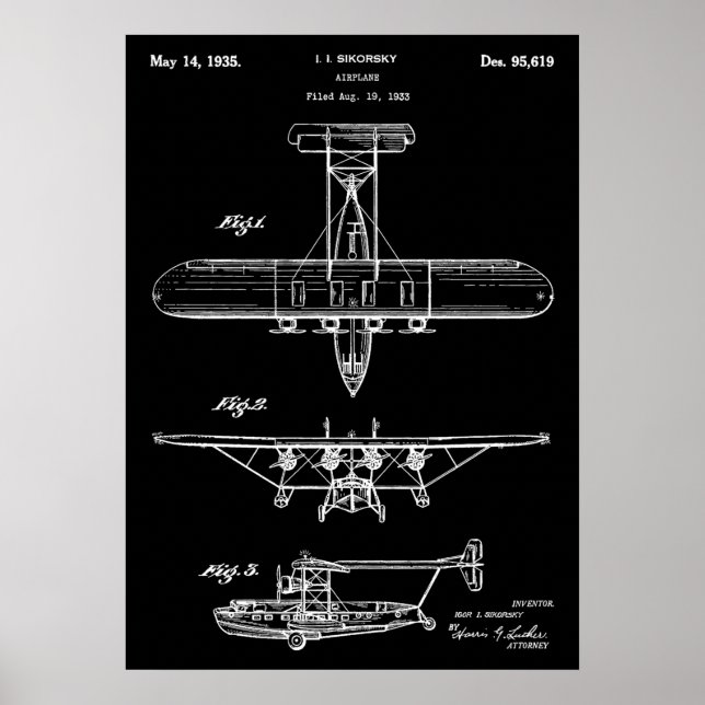 Affiche Brevet d'avion (Devant)