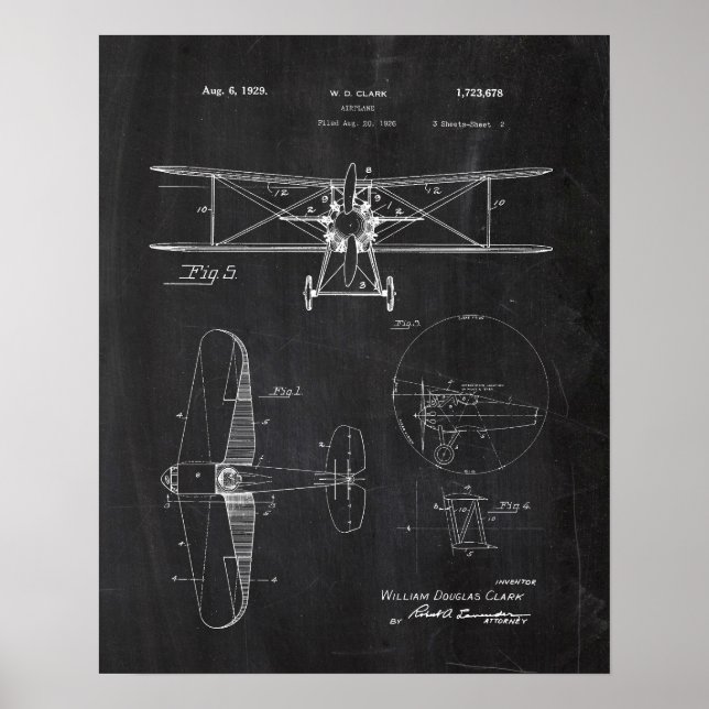 Affiche Brevet d'avion (Devant)