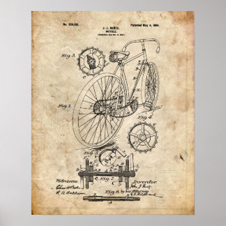 Affiche Brevet de bicyclette