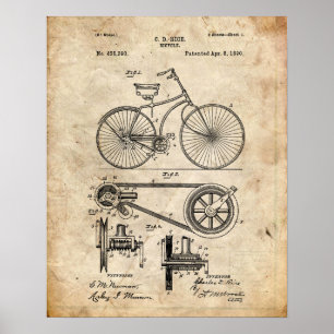 Affiche Brevet de bicyclette