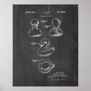 Affiche Brevet de canard à jouet