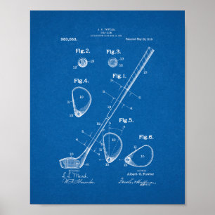 Affiche Brevet de club de golf - Plan directeur