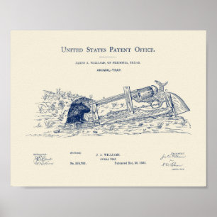 Affiche Brevet de conception de prise d'arme à feu Mousetr