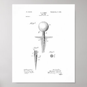 Affiche Brevet de golf
