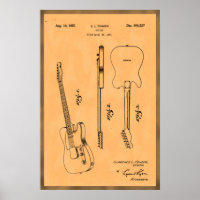 Brevet de guitare électrique cool