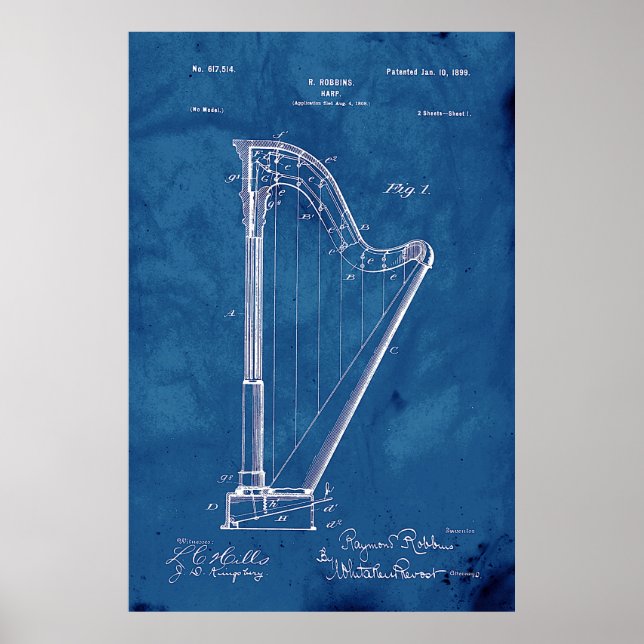 Affiche Brevet de la harpe du plan directeur (Devant)