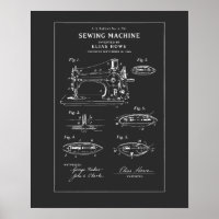 Brevet de machine à coudre Blueprint