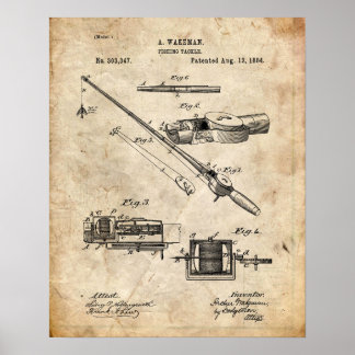 Affiche brevet de pêche