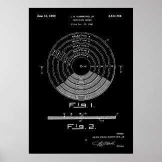 Affiche Brevet de vinyle