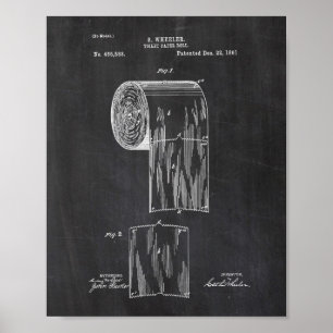 Affiche Brevet papier toilette