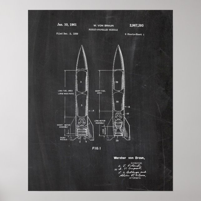 Affiche Brevet spatial (Devant)