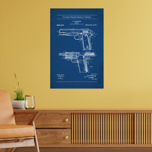 Affiche Brevet US - Browning M1911