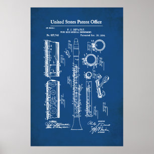 Affiche Brevet US - Clarinet