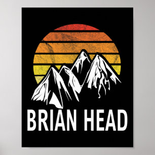 Affiche Brian Head Iron Comté Utah Usa Station de ski Snow