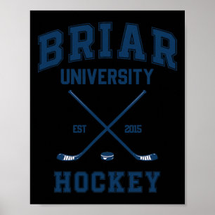 Affiche Briar U Hockey hors campus Graham 44 deux côtés