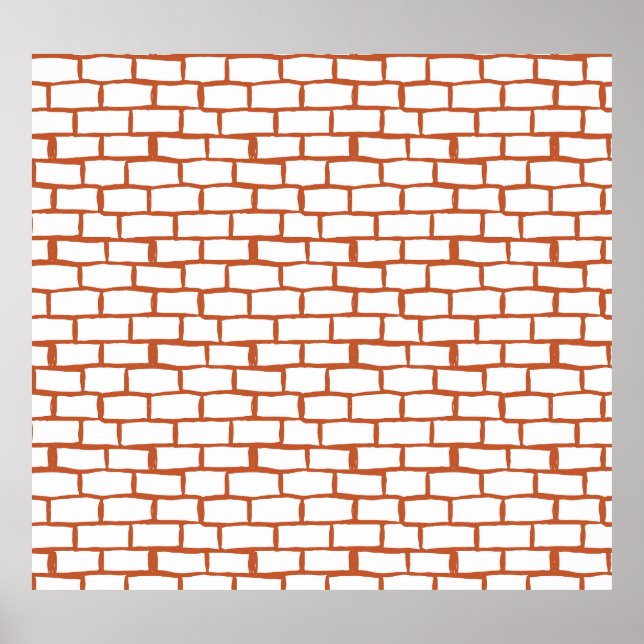 Affiche Brick vintage : Détail Arrière - plan texturé. (Devant)