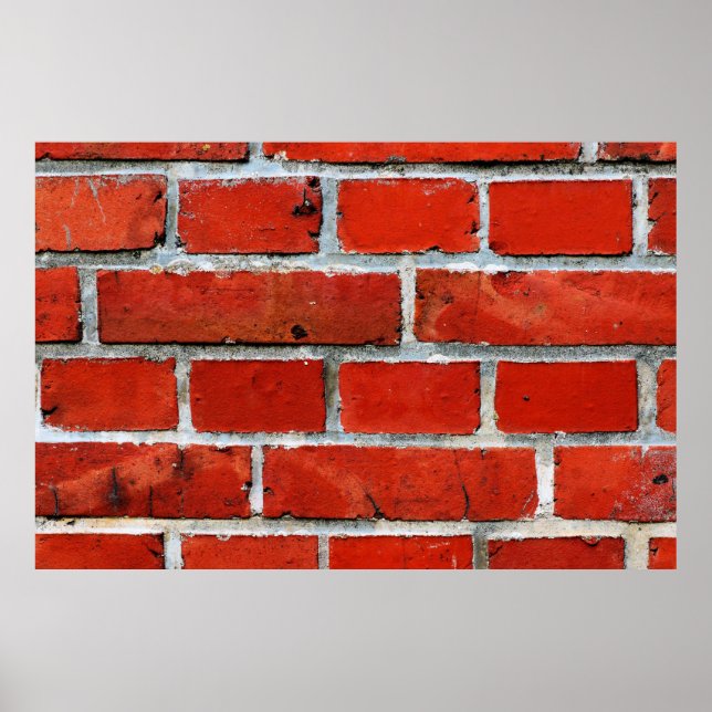 Affiche Bricks wall red bricks brick wall (Devant)