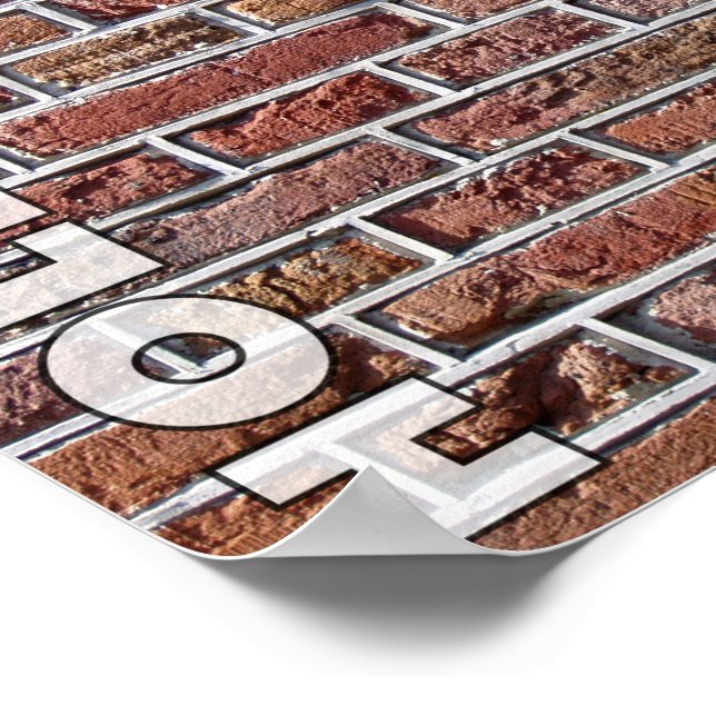 Affiche Brickwork néerlandais traditionnel Pointing Hollan (Coin)