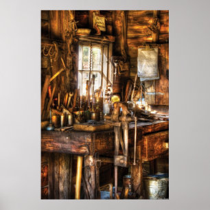 Affiche Bricoleur - établi malpropre