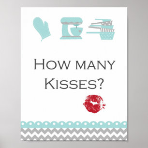 Affiche Bridal de cuisine turquoise Signal Aqua