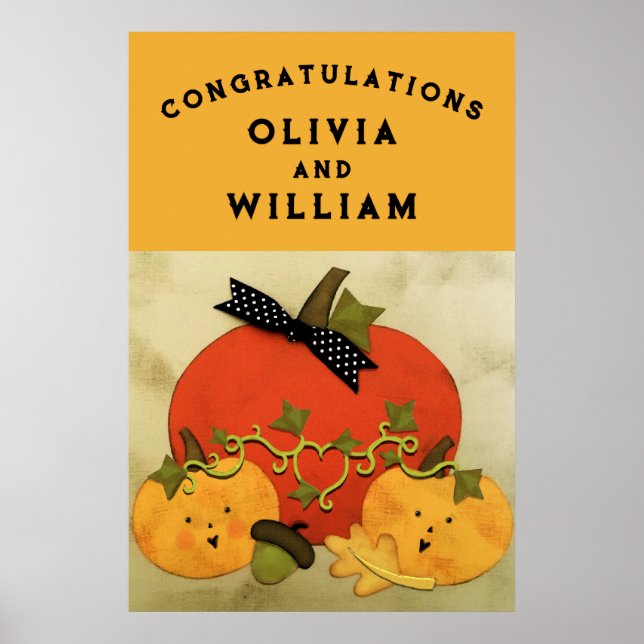 Affiche Bridal Shower Wedding Congrats (Devant)