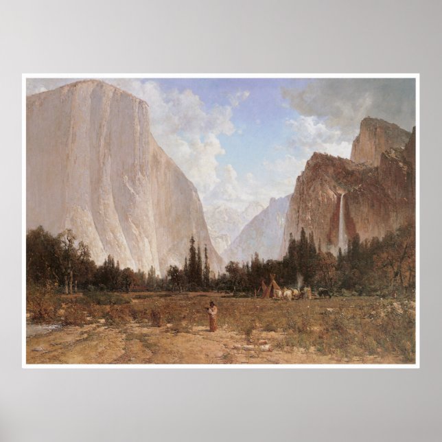 Affiche Bridal Veil Falls, Yosemite, c. 1870-84 (Devant)
