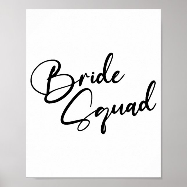 Affiche Bride Bridesmaid Brigade Bachelorette Party (Devant)
