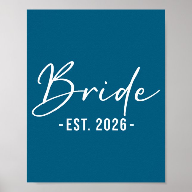 Affiche Bride est 2026 matching getting ready bride groom (Devant)
