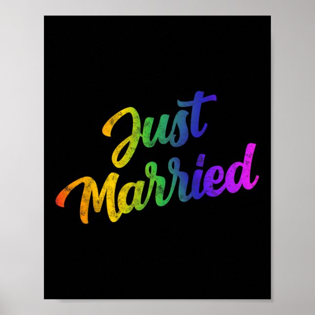 Affiche Bride Groom Lgbtq Bachelor Mariage Tee - Hommes (Devant)