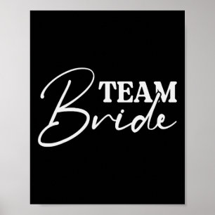 Affiche Bride Squad Bachelorette Party Bridesmaid Crew Bri