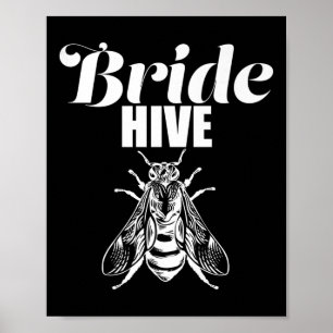 Affiche Brides Hive Mariées, Honey Bumble Bee Bridal P