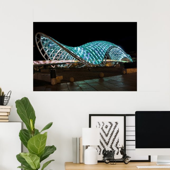 Affiche Bridge of Peace, Tbilisi, Géorgie (Bureau à domicile)