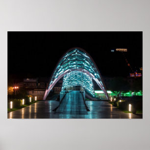Affiche Bridge of Peace, Tbilisi, Géorgie