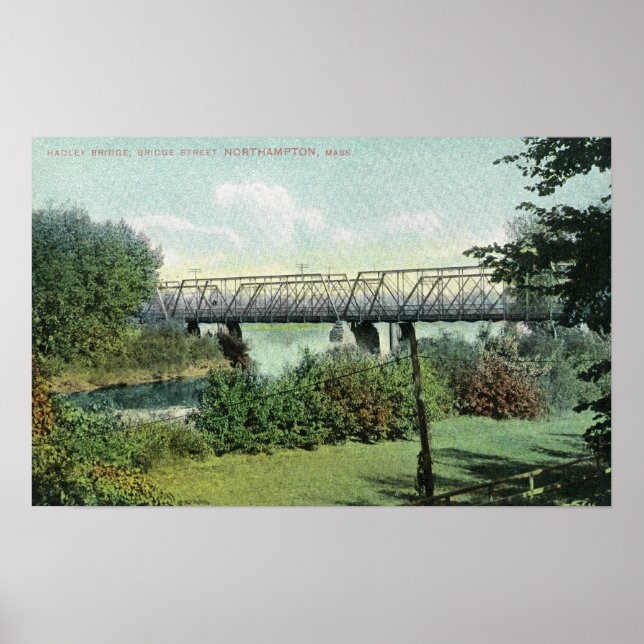 Affiche Bridge Street Vue sur le pont Hadley (Devant)
