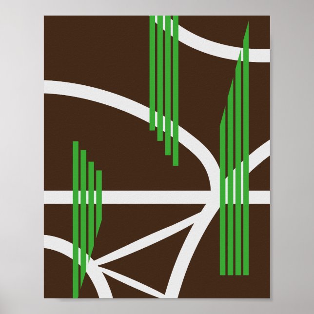 Affiche Bridges and Pathways in Abstract Form (Devant)