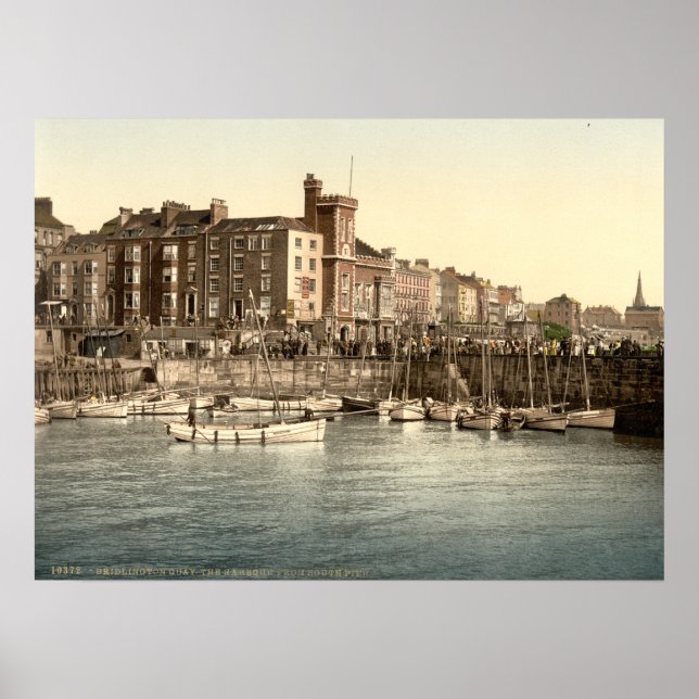 Affiche Bridlington Harbour I, Yorkshire, Angleterre (Devant)