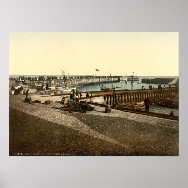 Affiche Bridlington Harbour II, Yorkshire, Angleterre (Devant)