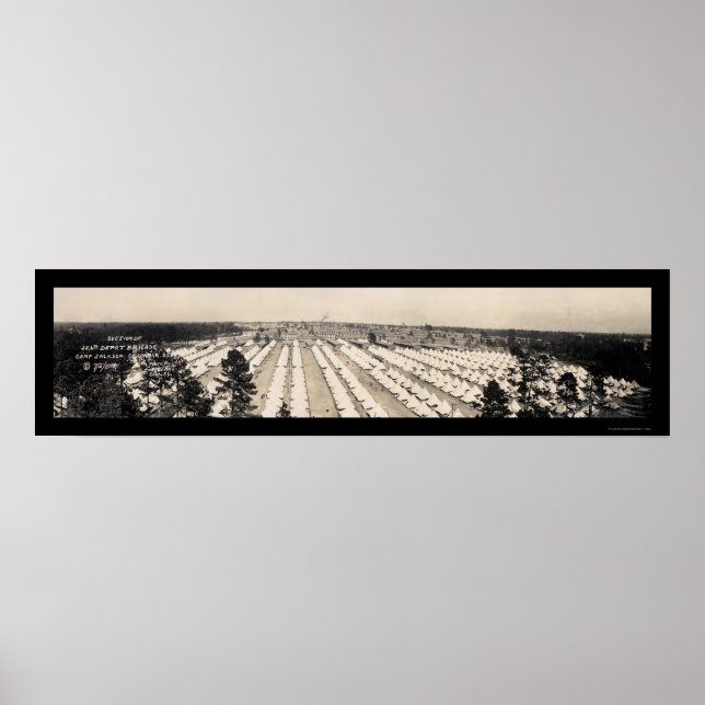 Affiche Brigade Camp Jackson Photo 1918 (Devant)