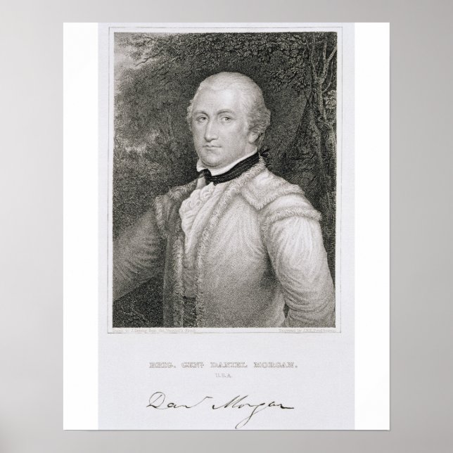 Affiche Brigadier-général Daniel Morgan (1736-1802) engrav (Devant)
